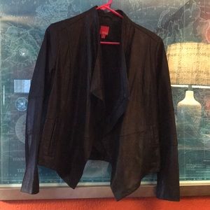 G.I.L.I. Black detailed leather jacket